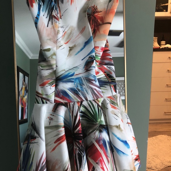 Milly Parrot 🦜 Print Bustier Dress. - Picture 6 of 7